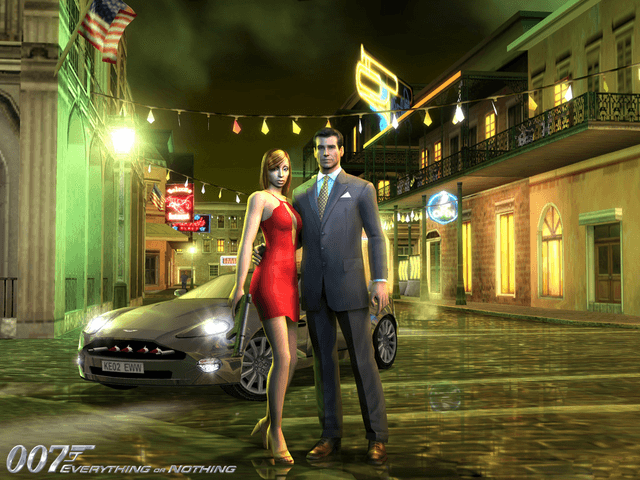 007 Nightfire title screen for Xbox